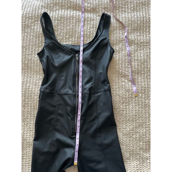 Freddy WRUP Faux Leather Jumpsuit‎ High Waisted Flare Black Small - Picture 7 of 10